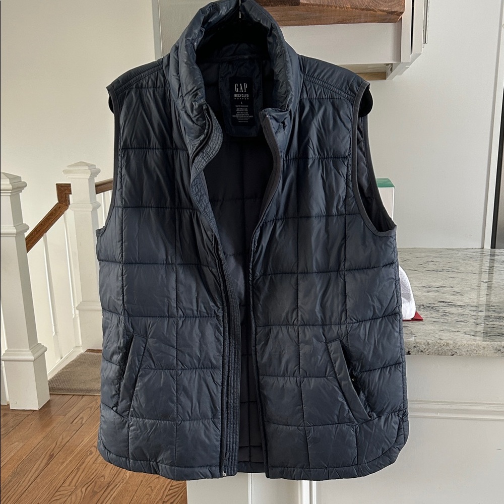GAP Dark Blue Quilted Vest